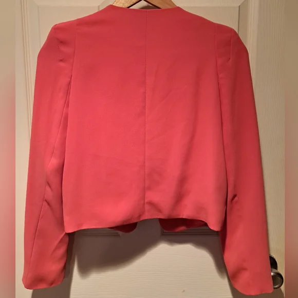 Salmon Pink Women's Blazer - Picture 2 of 5